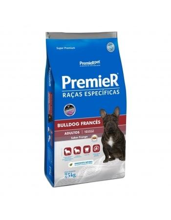 Ração Premier Raças Específicas para Cães Adultos Bulldog Francês 7,5kg