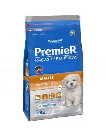 Ração Premier Raças Específicas Cães Filhotes Maltes 1kg