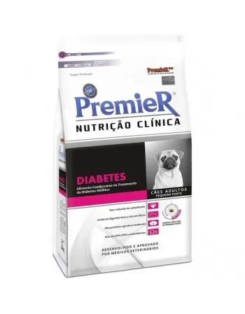 Ração Premier Nutrição Clínica Diabete Cães Adultos Porte Pequeno 10,1 kg