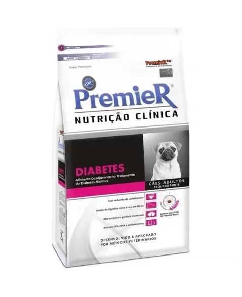 Ração Premier Nutrição Clínica Diabete Cães Adultos Porte Pequeno 10,1 kg