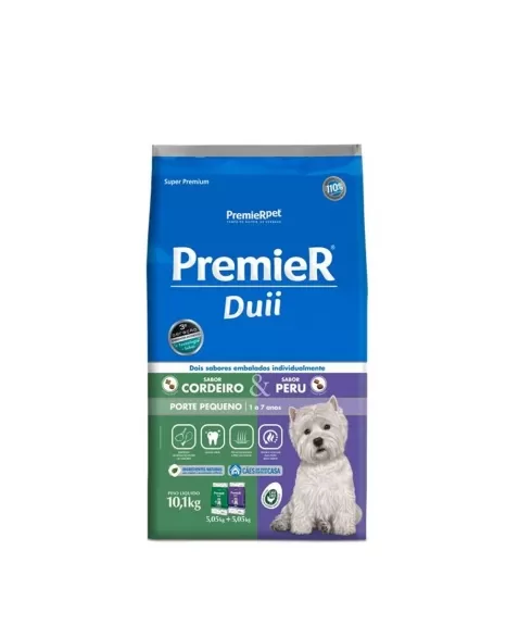 Ração Premier Ambientes Internos Duii Cães Adultos Peru & Cordeiro 10,1kg