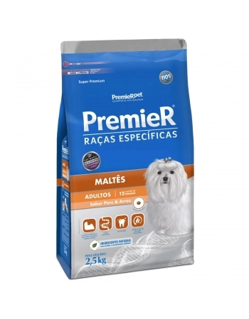 Ração Premier Raças Específicas para Cães Adultos Maltes 2,5kg