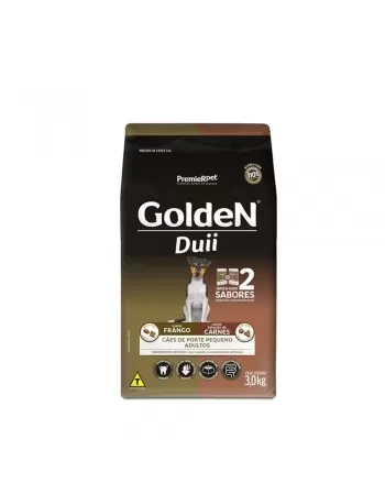 Ração Golden Duii Cães Adultos Porte Pequeno Frango & Carne 3kg