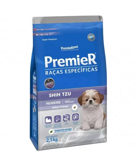 Ração Premier Raças Específicas Cães Filhotes Shih Tzu 2,5kg