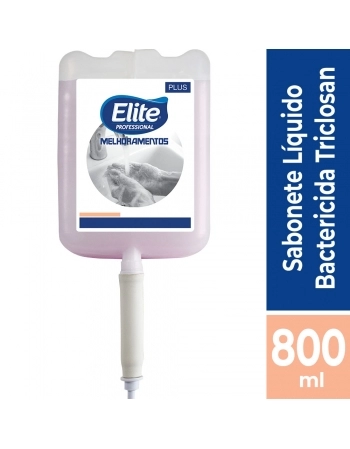 Sabonete Líquido Bactericida com Triclosan Elite Plus — Caixa com 6 Refis de 800 ml