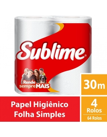 Papel Higiênico Folha Dupla Elite Sublime Classic — Pacote com 16 Rolos de 4 Metros