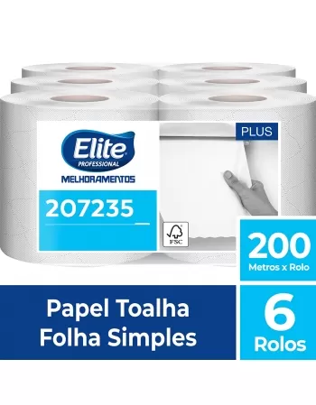 Elite Toalha de Papel Rolo FS Classic 6x200M