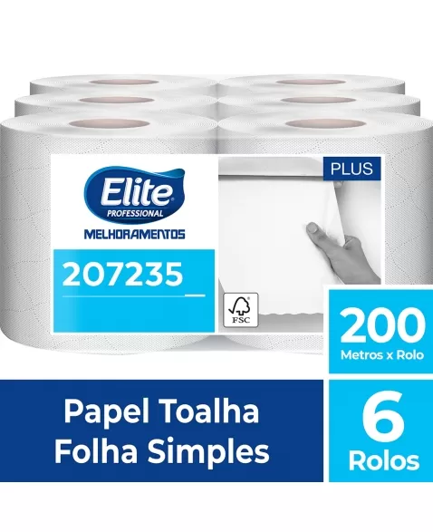 ELITE TOALHA DE PAPEL ROLO FS CLASSIC 6X200M