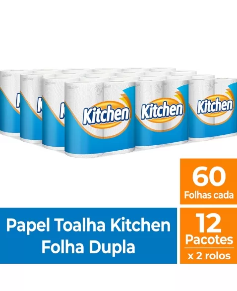 ELITE TOALHA DE PAPEL KITCHEN FOLHA DUPLA 2UNX60X12 FOLHAS