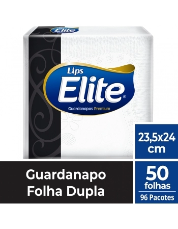 Guardanapo de Papel Elite Lips Excellence Pequeno 96 Pacotes com 50 Folhas