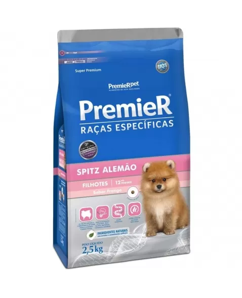 Ração Premier Raças Específicas Cães Filhotes Spitz Alemão 2,5kg