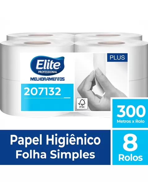 ELITE PAPEL HIGIENICO ROLO FS PLUS 8X300M