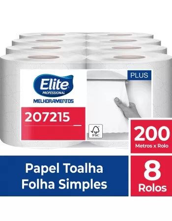 Elite Toalha de Papel Rolo FS 8x200M