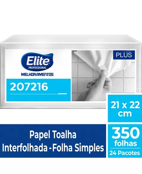 ELITE TOALHA DE PAPEL INTERFOLHADO FS CLASSIC 24X350 FOLHAS