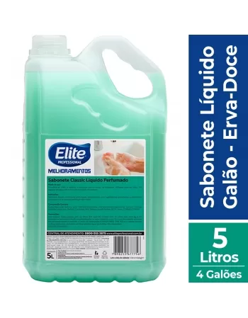 ELITE SABONETE LIQUIDO GALAO CLASSIC FRAGRANCIA ERVA DOCE 4X5L