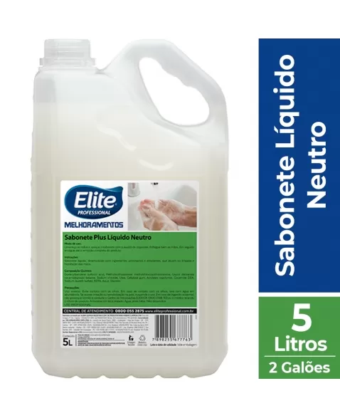 ELITE SABONETE LIQUIDO GALAO PLUS NEUTRO 2X5L