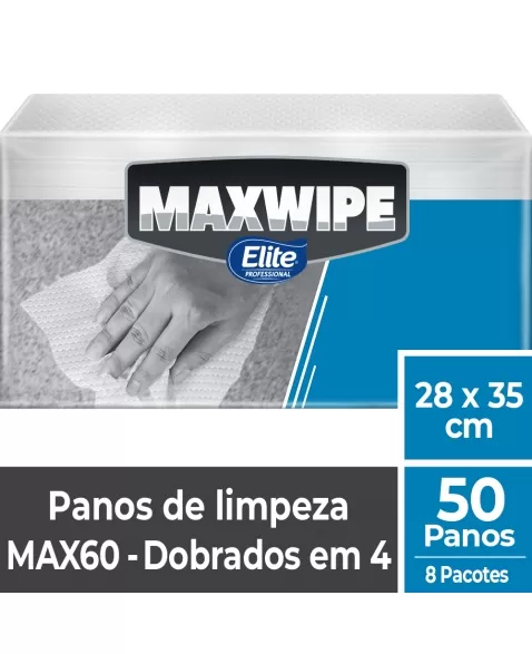 ELITE PANOS DOBRADOS EM 4 MAXWIPE MAX60 8PCTS X 50 PANOS