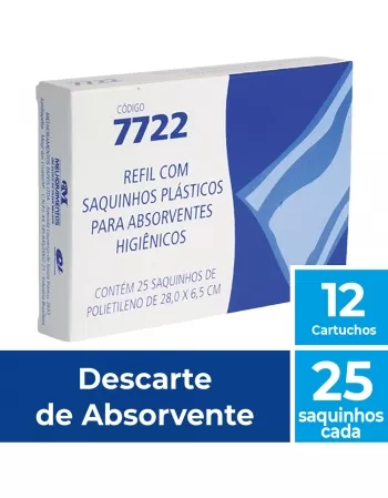 ELITE SAQUINHO PARA DESCARTE DE ABSORVENTE MELBAG 12X25 SAQUINHOS