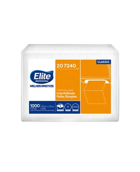 ELITE TOALHA DE PAPEL INTERFOLHADO FS CLASSIC 12X1000 FOLHAS