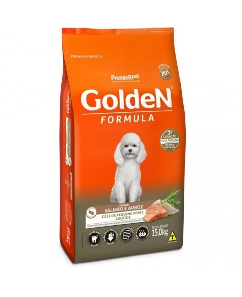 Ração Golden Fórmula Cães Adultos Porte Pequeno Salmão 15kg