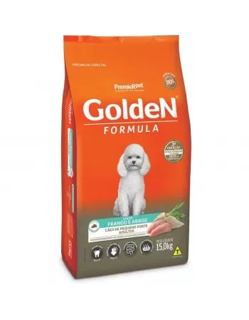 Ração Golden Fórmula Cães Adultos Porte Pequeno Frango & Arroz 15kg