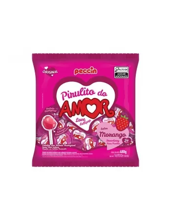 Pirulito Morango Do Amor 16Pcx480G