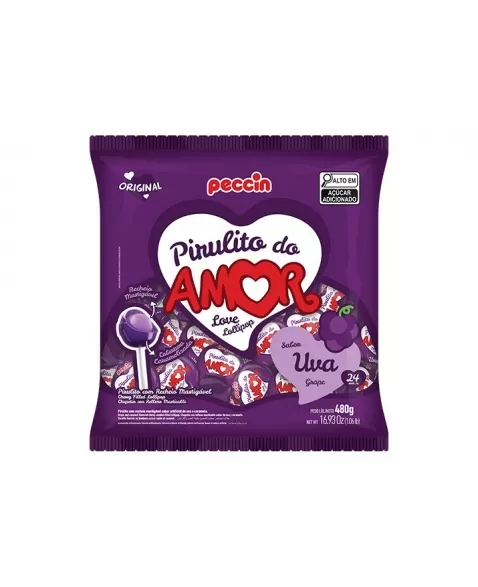 Pirulito Uva Do Amor 16Pcx480G