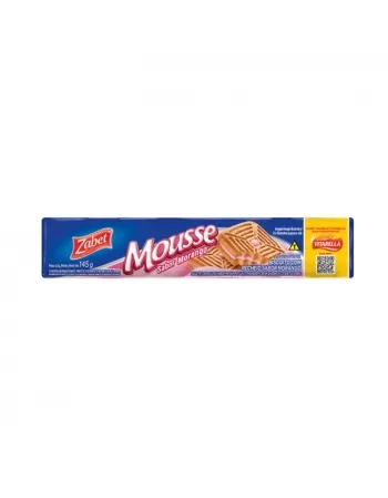 Biscoito Zabet Mousse Morango 35X145G