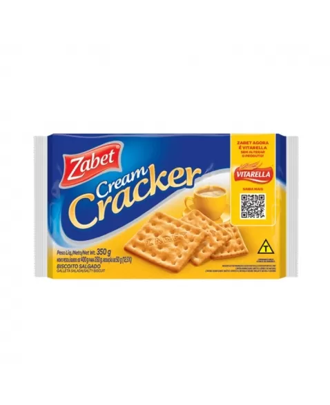 Biscoito Zabet Cream Cracker 24X350G