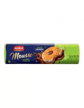 Biscoito Adria Mousse Limao C/ Chocolate 50X130G