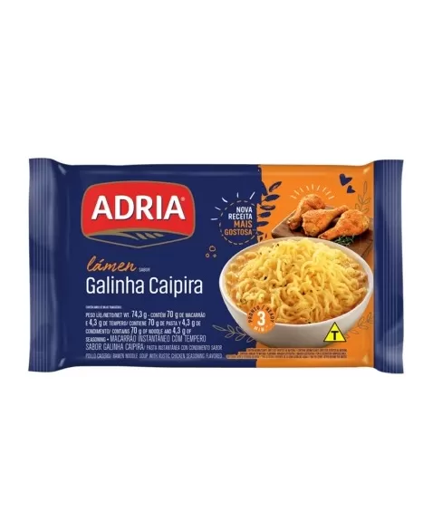 Lamen Adria Galinha Caipira 50X74,3G