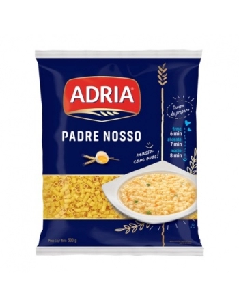 Macarrão com Ovos Padre Nosso Adria 500g Fardo com 20 Unidades