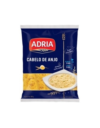 Macarrão com Ovos Cabelo de Anjo Adria 500g Fardo com 20 Unidades