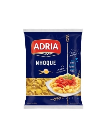 Macarrão com Ovos Nhoque Adria 500g Fardo com 20 Unidades