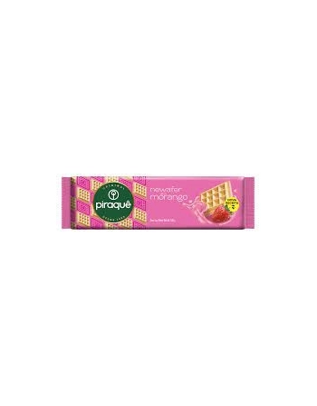 Biscoito Piraquê Newafer Morango 100g Caixa com 20 Unidades