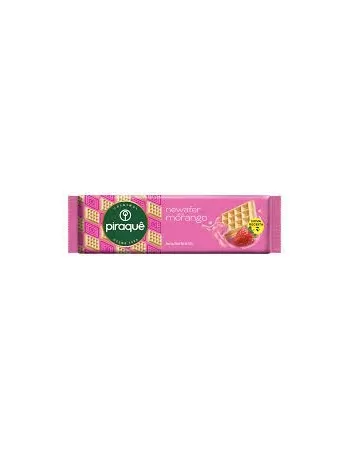 Biscoito Piraque Newafer Morango 20X100G