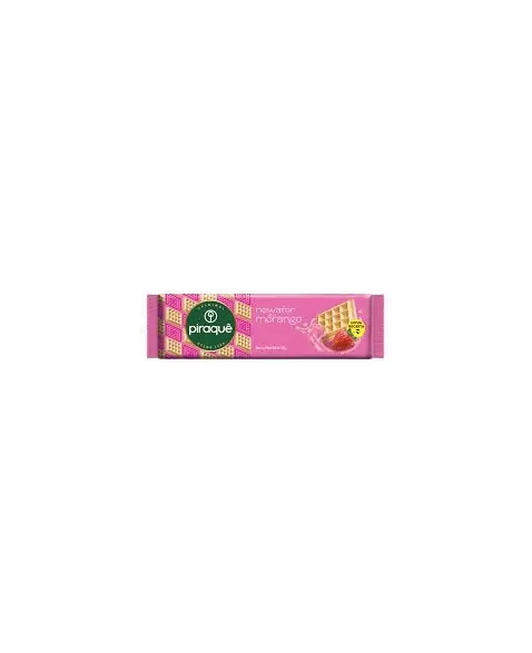 Biscoito Piraque Newafer Morango 20X100G