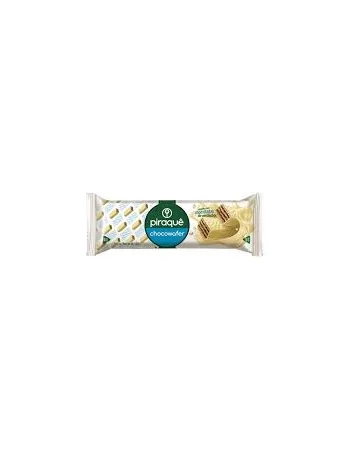 Biscoito Piraque ChocoWafer Recheado Coberto Chocolate Branco 30X100,8G