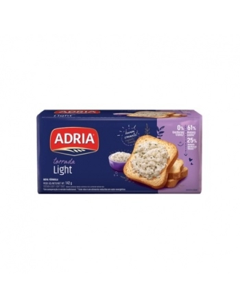 Torrada Adria Light 142g Caixa com 32 Unidades